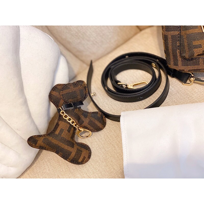 🥇🎒Balo Fen dì kèm charm móc khoá cún - 💎 Hàng QUẢNG CHÂU CAO CẤP
