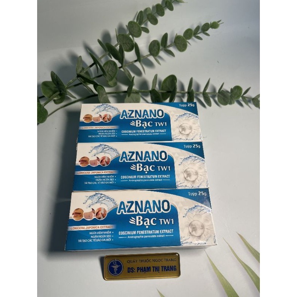 Kem bôi zona, dời leo, thủy đậu, herpes, tay chân miệng AZNANO BẠC TW1.