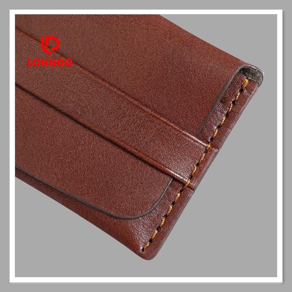 Ví đựng thẻ thông minh cao cấp - Cam kết 100% da bò thật - Hàng chính hãng thương hiệu Longdo Leather - C01