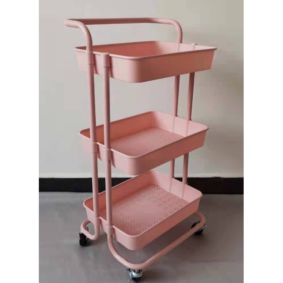 Xe Đẩy Để Đồ Nails 3 Tầng Có Bánh Xe Cao Cấp - Dụng Cụ Đựng đồ nails