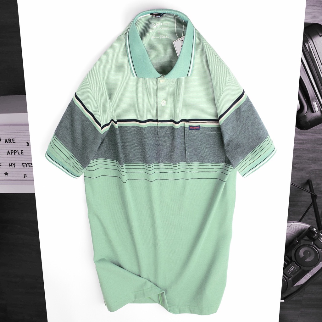 Áo thun nam trung niên có túi cao cấp BIG SIZE -Chất liệu cotton cá sấu cao cấp - Form suông thoải mái size 50 tới 90kg.
