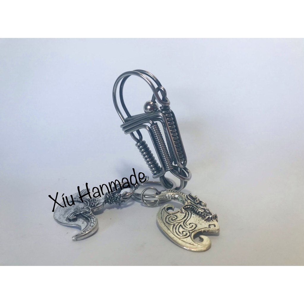 MÓC KHOÁ THỦ CÔNG LÒ XO INOX (mẫu 3)