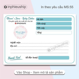 Phiếu giao hàng Giấy 400 tờ (MS55)