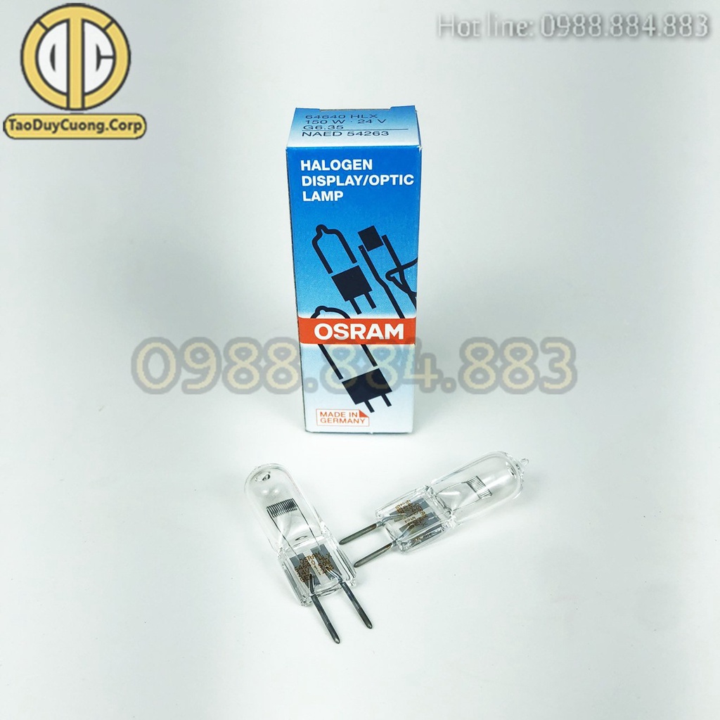 Bóng đèn mổ OSRAM 64640 24V 150W đui G6.35 Đức