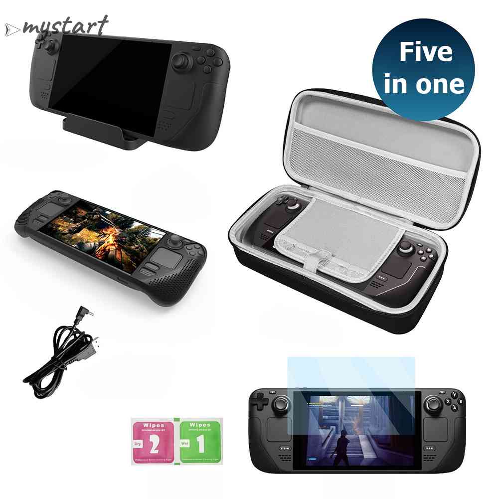 Tay Cầm Điều Khiển Chơi Game Bằng Silicone Với Túi Đựng Cho Steam Deck