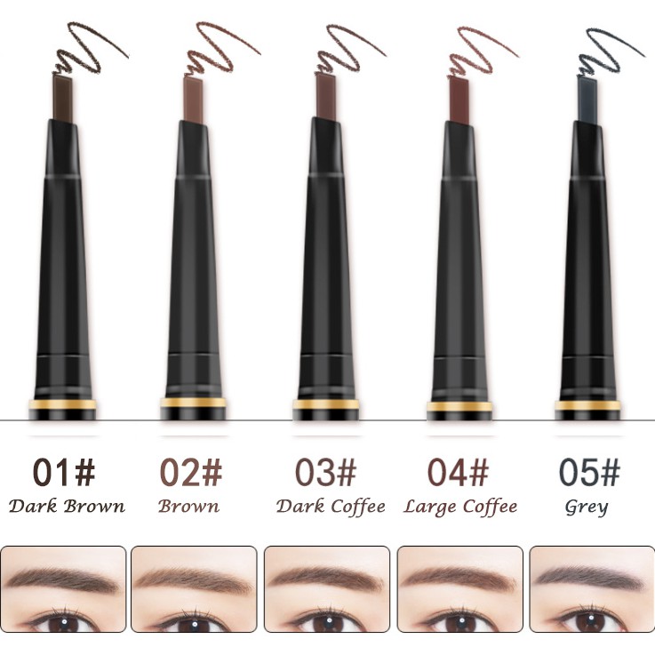 Chì kẻ lông mày LAMEILA 3D không thấm nước có đầu cọ chuyên nghiệp | BigBuy360 - bigbuy360.vn