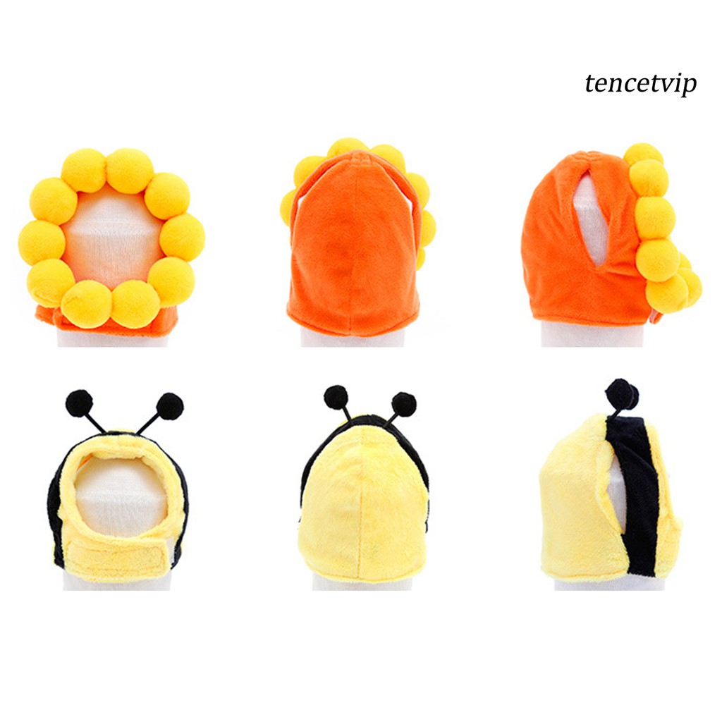 Mũ trùm đầu cotton mềm mại thiết kế hoạt hình đáng yêu dành cho thú cưng