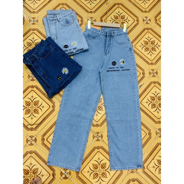 jeans dài xuông 89k