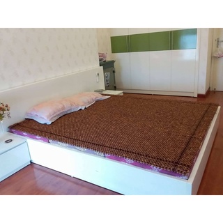 Chiếu Hạt Gỗ Hương Đỏ Cao Cấp Hạt 1.2cm ( video , hình thật )