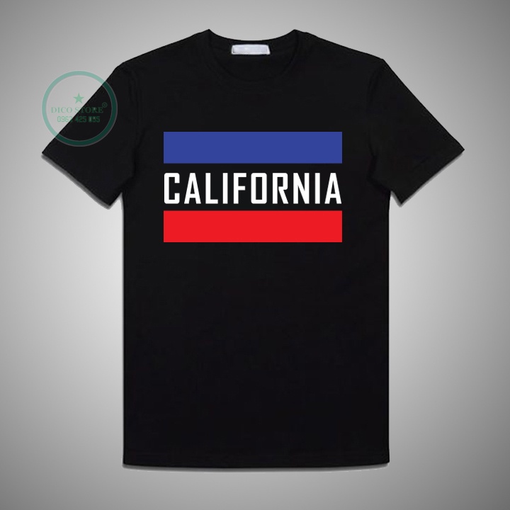 ÁO THUN NAM CALIFORNIA MẪU MỚI VẢI COTTON MỀM MỊN CAO CẤP