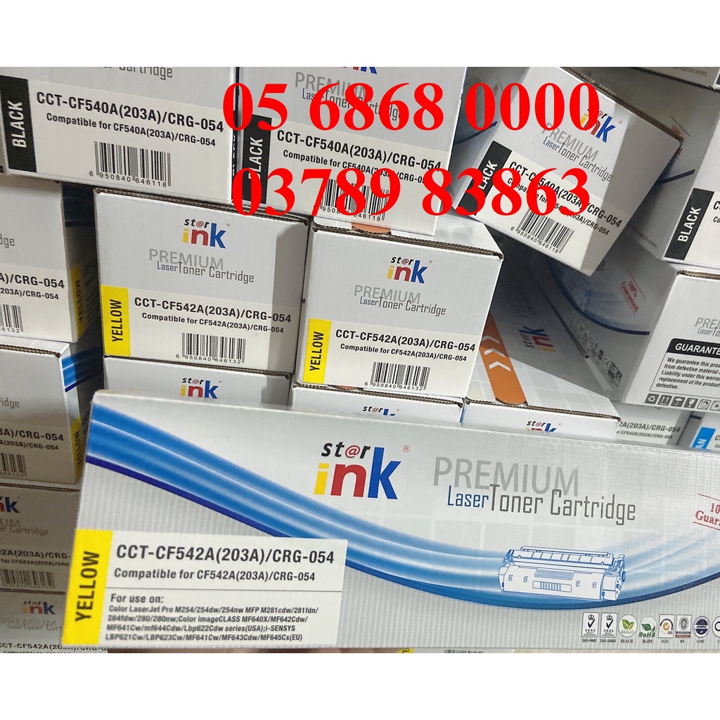 Bộ 4 Hộp mực in màu CRG 054 – Cho máy LBP 621Cw/ 623Cdw/ MF641Cw/ 643Cdw/ 645Cx