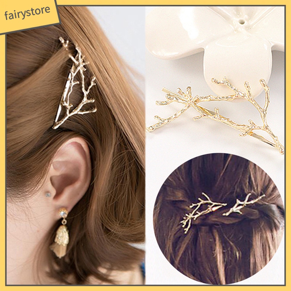 Kẹp Tóc Kim Loại Hình Sừng Tuần Lộc