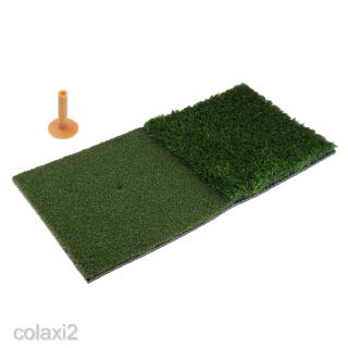 Backyard Golf Mat 24'' x 12'' Hitting Pad Practice Tee Holder Grass Indoor