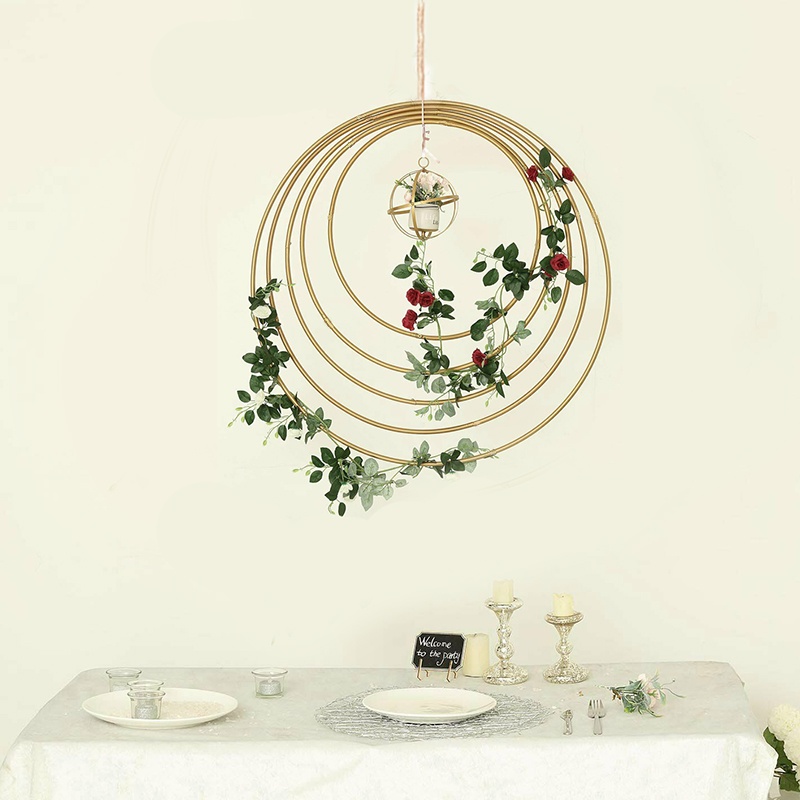 Vòng sắt treo tường trang trí giáng sinh (15-40cm)