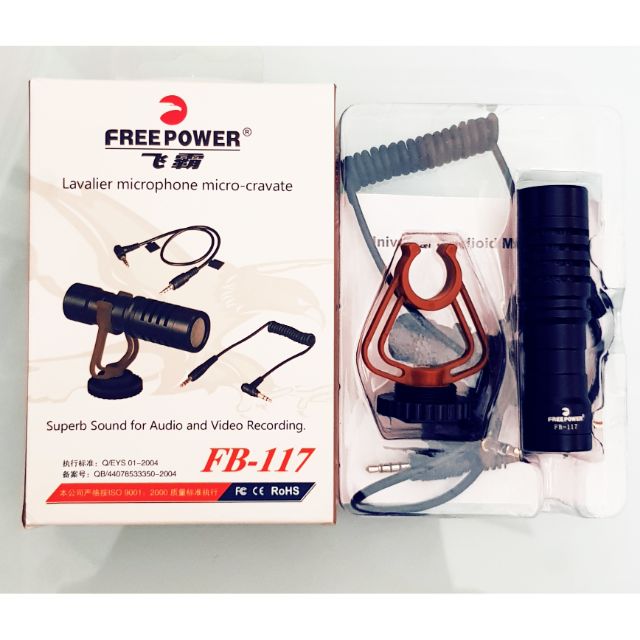 MICRO THU ÂM DÀNH CHO ĐIỆN THOẠI VÀ CAMERA FB-117