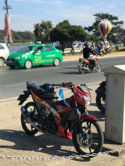 Tem rời Satria fi xe đỏ 2020