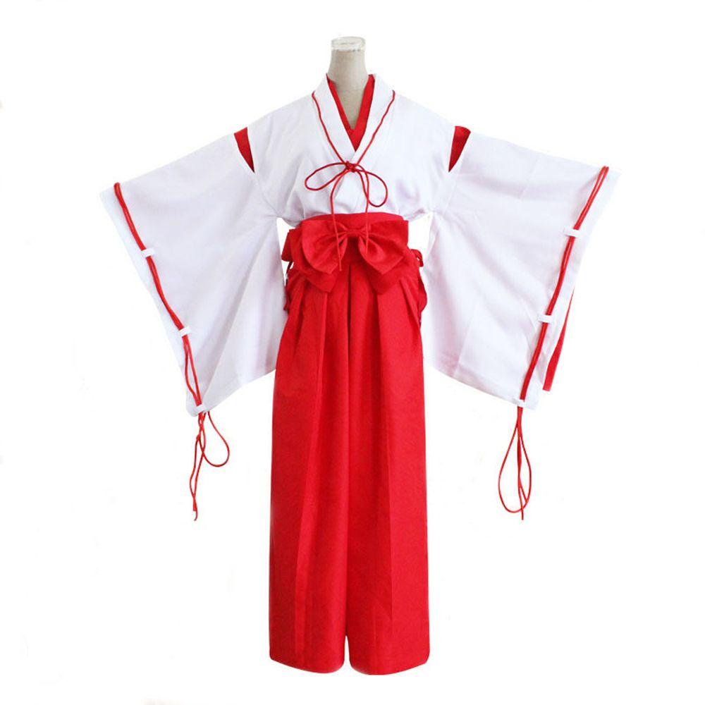 Trang Phục Hóa Trang Inuyasha Gồm Áo Tay Ruy Băng Và Quần Thắt Lưng