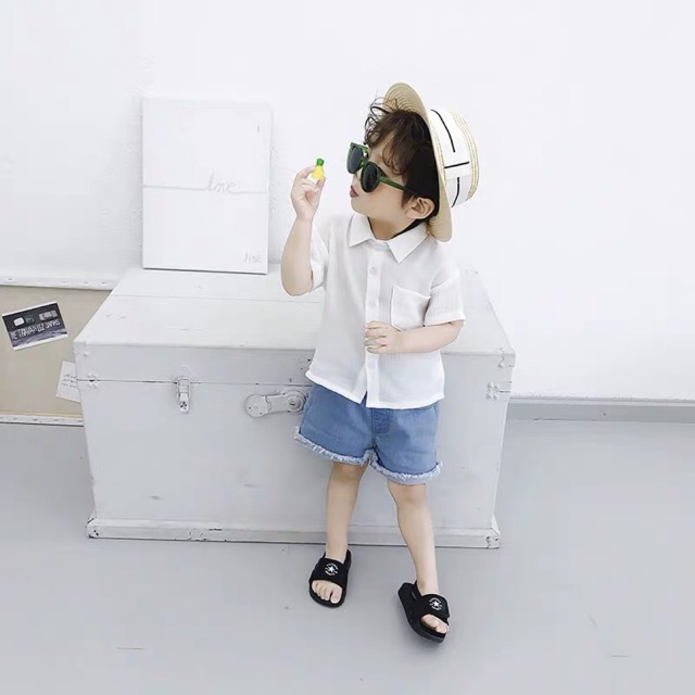 Sỉ áo sơ mi bé trai