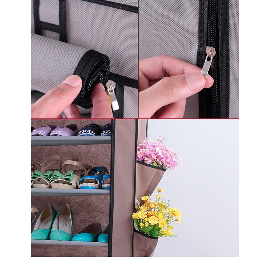 Tủ Vải 6 Tầng Đa Năng Bảo Quản Quần Áo, Giày Dép - AHKH - BX1187