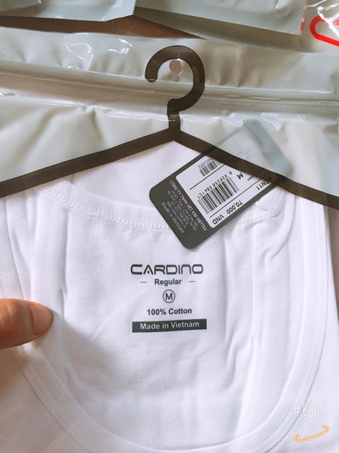 Áo ba lỗ , áo cộc tay nam CARDINO chính hãng 100% cottong ( ảnh thật)