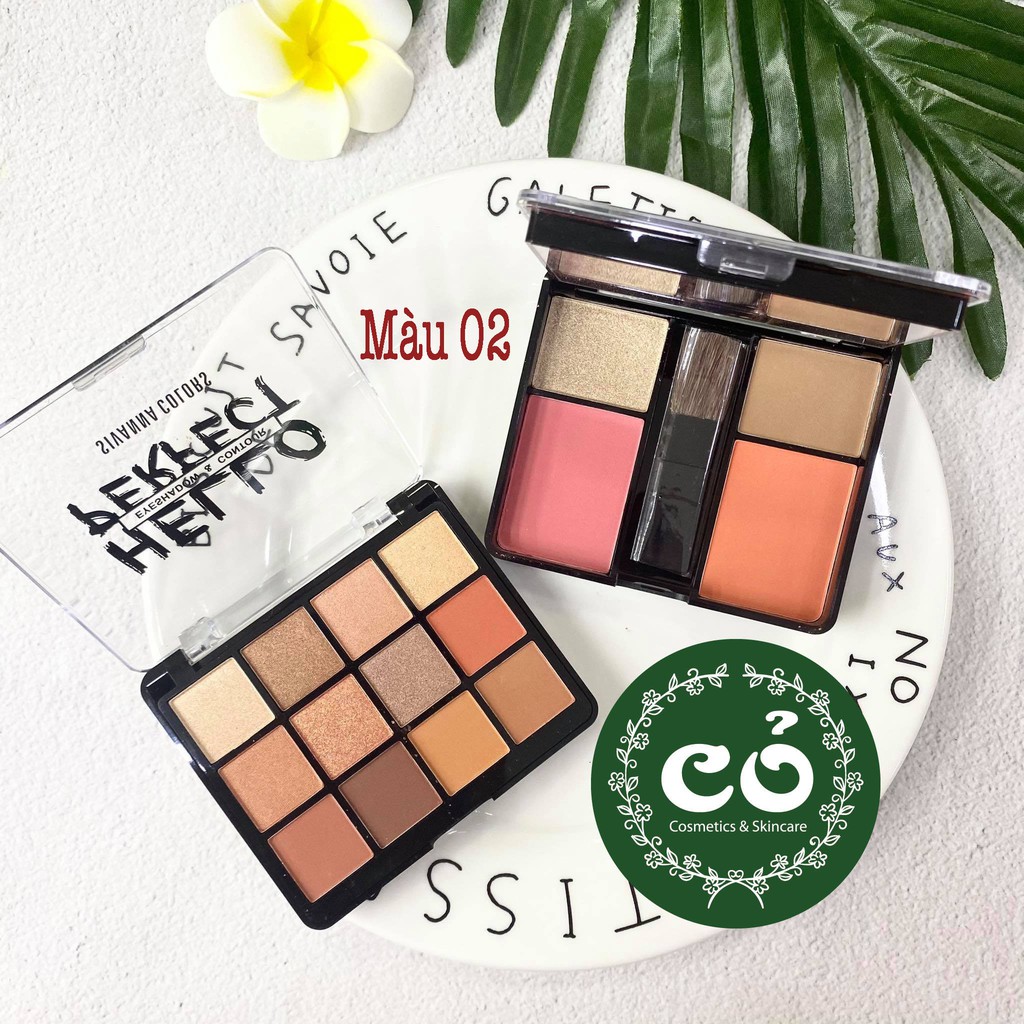 Set Phấn Mắt - Má Hồng - Tạo Khối Sivanna Hello Perfect