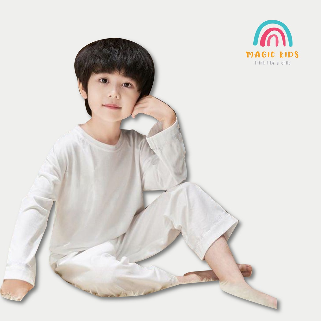 Bộ nỉ dài tay cho bé BR20019 - MAGICKIDS