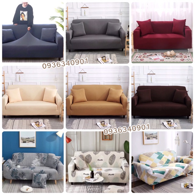 Combo khách chọn Vải Ga Bọc Sofa Tại Nhà Ghế Sofa L Sofa 1,2,3,4 chỗ