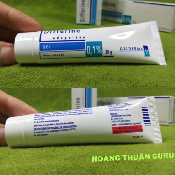 Differin gel 30g bản Pháp - Adapalene 0.1% giúp da giảm tiết dầu và chống oxy hoá