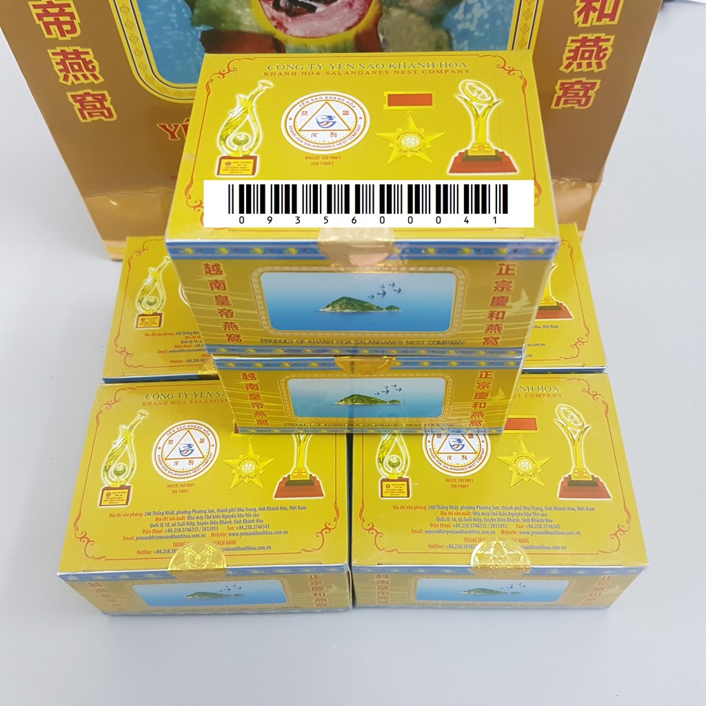 Yến đảo thiên nhiên tinh chế Yến sào Khánh Hòa nguyên lốc 18 gram yến
