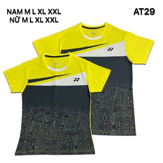 Áo cầu lông yonex 2020 nam nữ vàng at29 1 áo