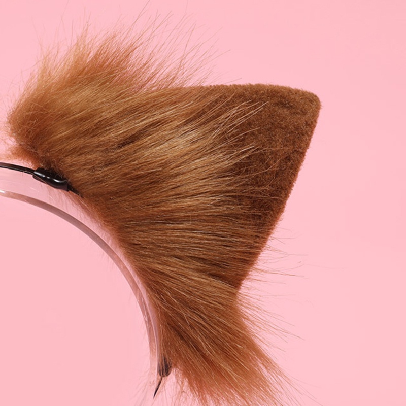 Băng Đô Tai Mèo Nhồi Bông Phong Cách Lolita Đáng Yêu Dành Cho Bé Gái