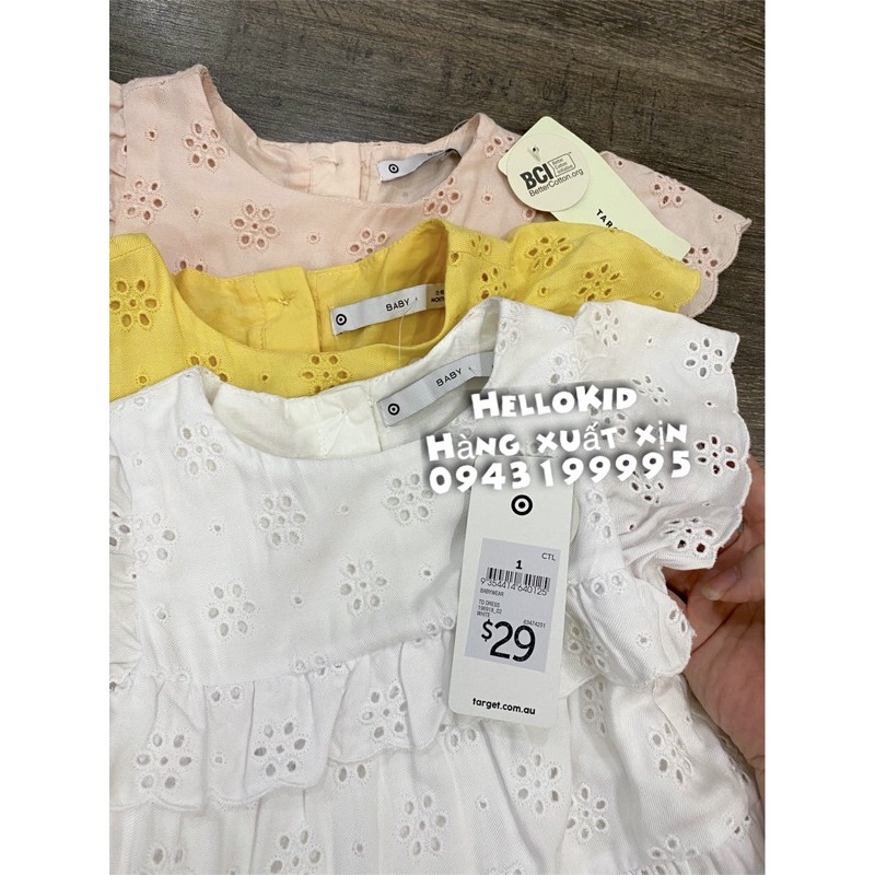 váy thêu ren đục lỗ tiểu thư