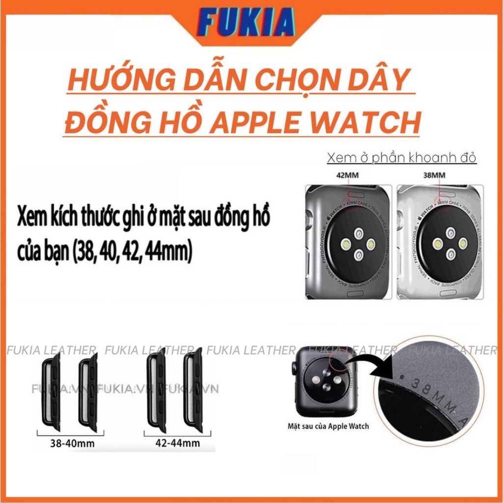 Dây da thủ công Epsom trắng dành cho Apple Watch, đồng hồ thông minh, đồng hồ cơ