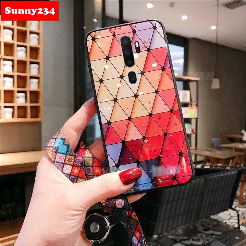 Shiny Gold Foil Phone Soft Case OPPO A52 A92 A92S A5 A9 A5S A7 A12 A31 2020 Case Realme C11 X50 6 3 5s 5i 5 Pro C3