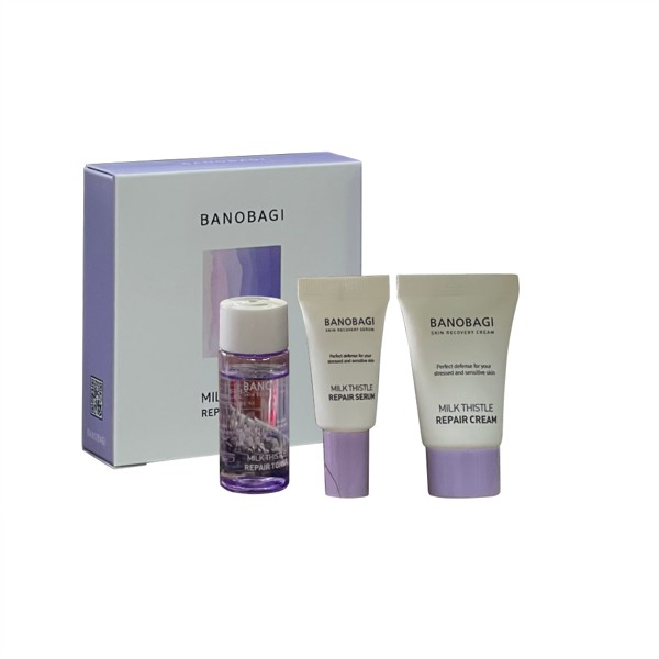 Bộ kit 3 món Banobagi Milk Thistle Repair Trial Kit (màu tím)