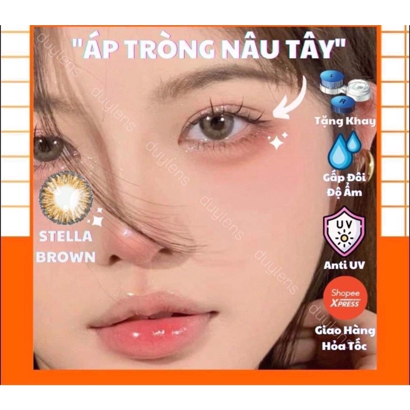 KÍNH ÁP TRÒNG- NÂU TÂY GIÃN  VỪA SIÊU XINH