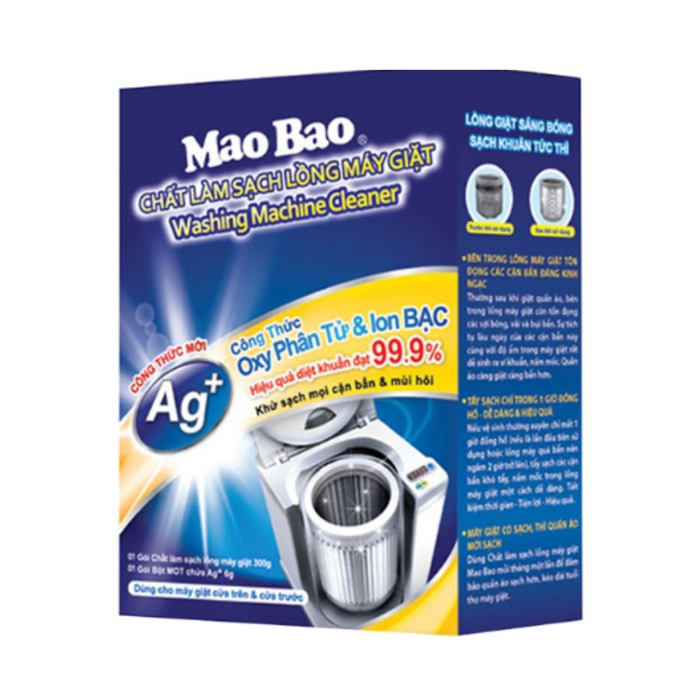 Combo tẩy cặn canxi Haki ố vàng lâu ngày trên bồn sứ và inox và tẩy lồng máy giặt MaoBao diệt khuẩn sạch