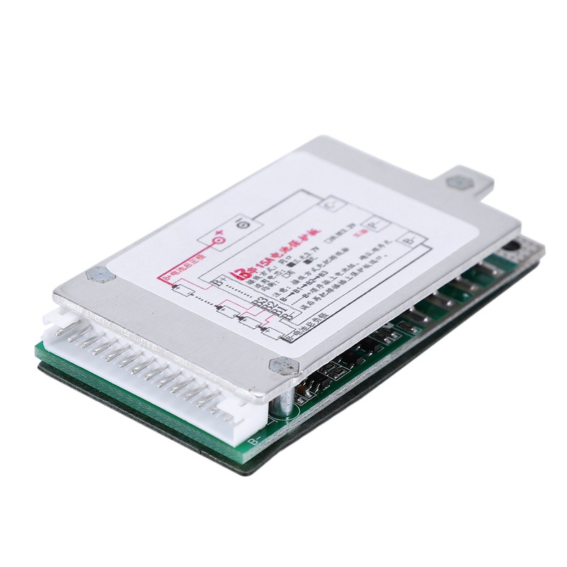 Bảng mạch pin Li-on 13S 48V 15A BMS PCB kèm bộ tản nhiệt