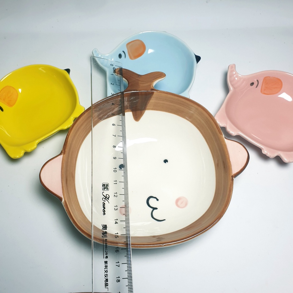 Bát Ăn Dặm Cho Bé Gốm Sứ Kiểu Nhật Cute Hình Khỉ Ngộ Nghĩnh Cho Bé