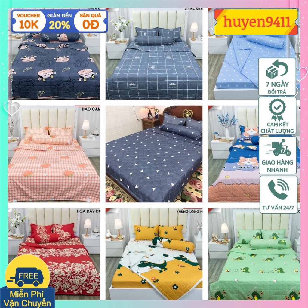 Ga trải giường bo chun xunh quanh 1M2/1M4/1M5/1M6/1M8-Kho ga gối hcm