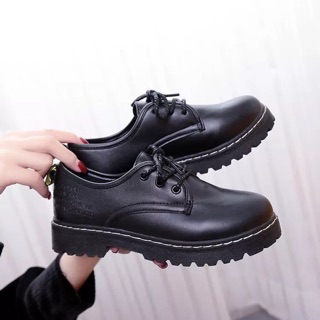 [order] GIÀY OXFORD nữ da lì đế cao vừa