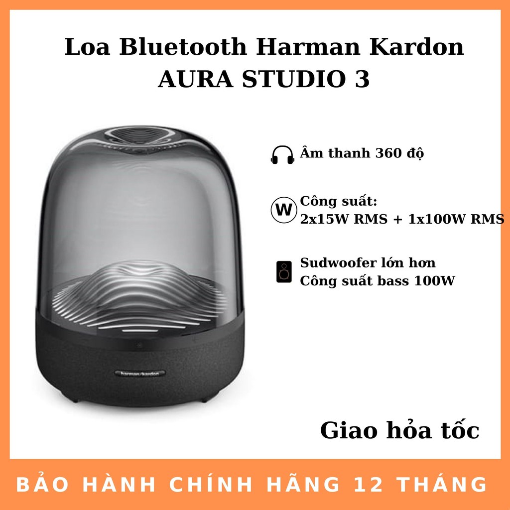 [Hàng chính hãng] Loa Bluetooth Harman/Kardon Aura Studio 3 - bảo hành 12 tháng