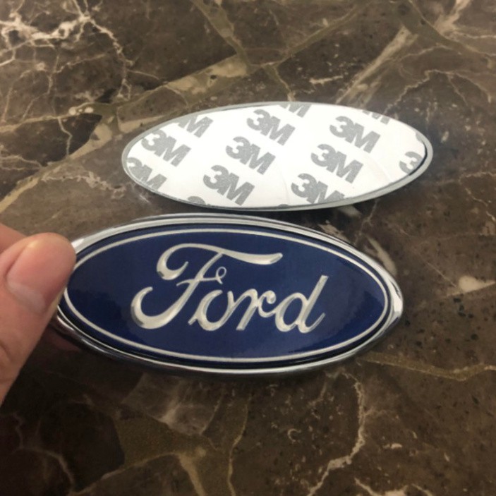 Sản phẩm  Logo biểu tượng trước và sau xe ô tô Ford Kích thước 11.5cm*4.5cm chất liệu Nhựa ABS ..