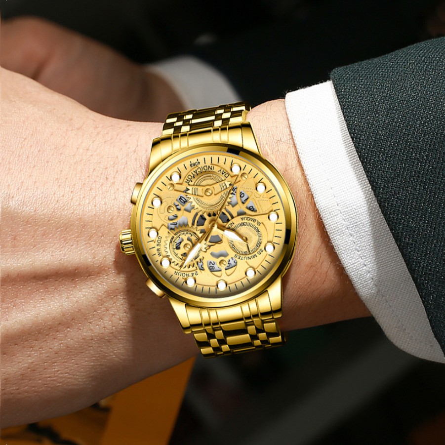 Đồng hồ nam cao cấp INDICATOR, kim phát quang sang trọng,trẻ trung, phong cách doanh nhân | BigBuy360 - bigbuy360.vn