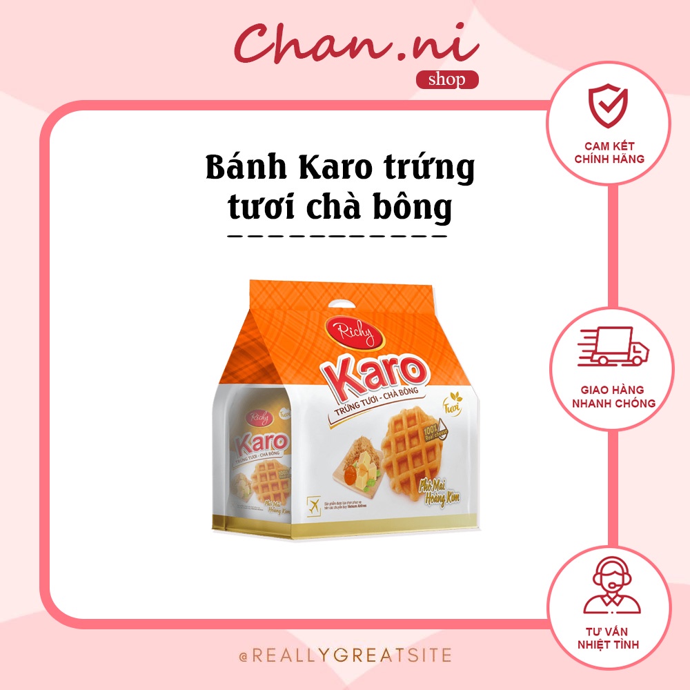 Bánh Karo trứng tươi - chà bông
