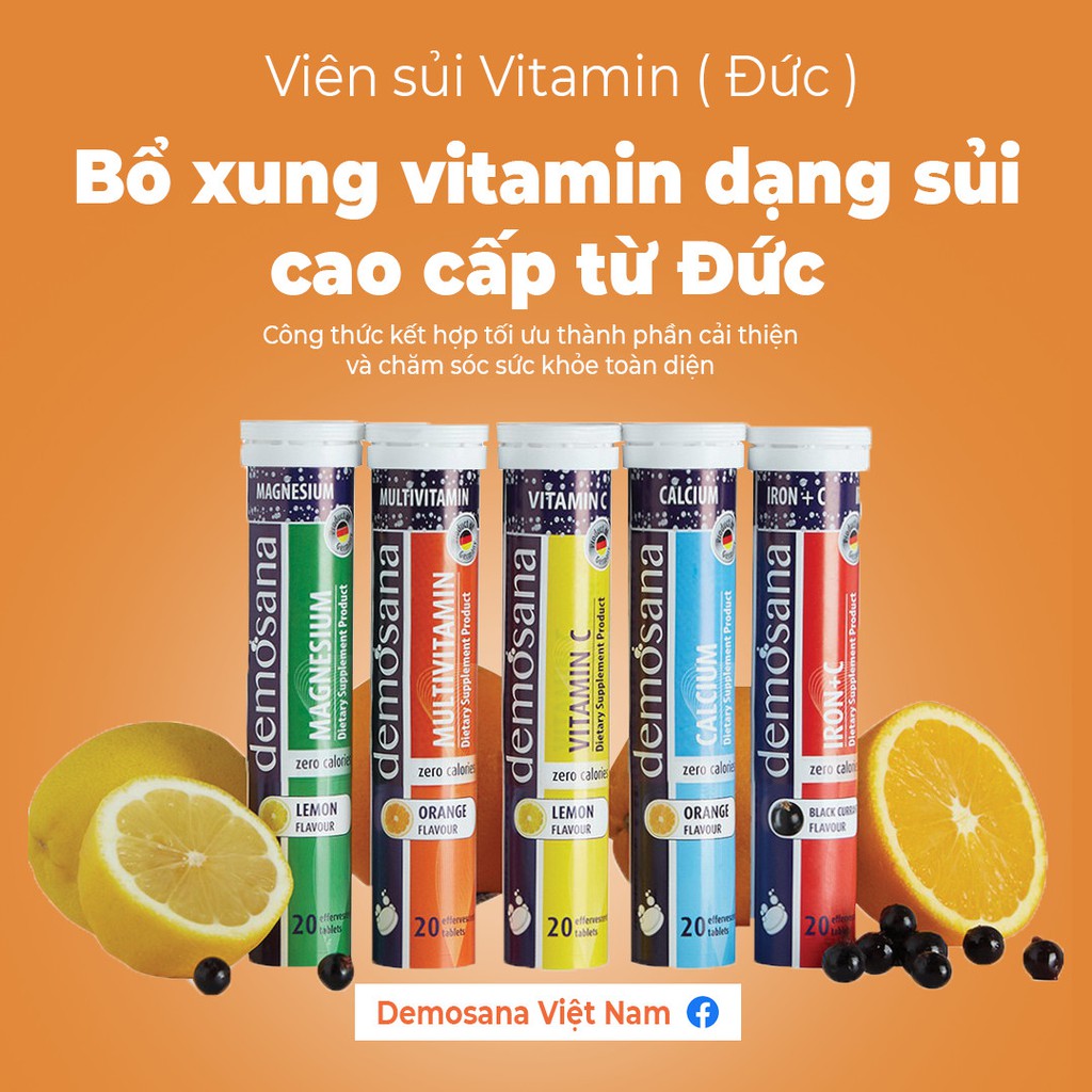 Sủi vitamin tăng đề kháng [Made in Germany] - Combo đề kháng tối đa cho cả gia đình - Không lắng cặn, không đường