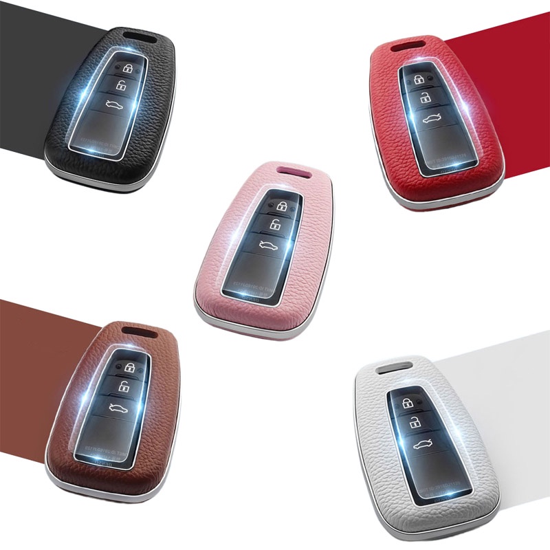 Vỏ Da Bảo Vệ Chìa Khóa Điều Khiển Từ Xa Cho Xe Hơi Toyota CHR Prado Camry Avalon RAV4 Highlander Avalon Prius Corolla Cross GT86