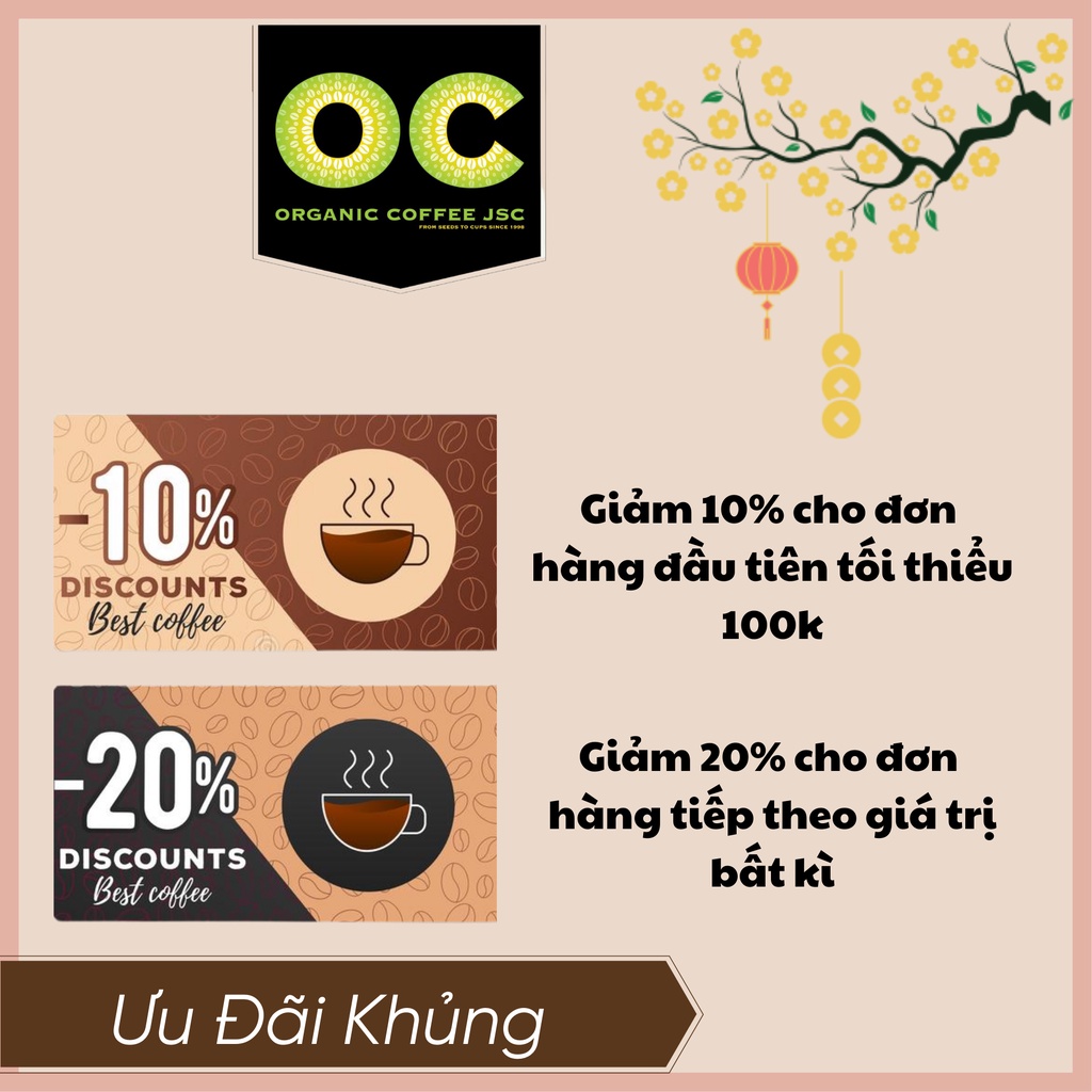 Cà phê hữu cơ thải độc, Cafe rang xay Gerson Enema dạng bột Cao Cấp / Tiêu Chuẩn của thương hiệu Organic Coffee JSC | BigBuy360 - bigbuy360.vn