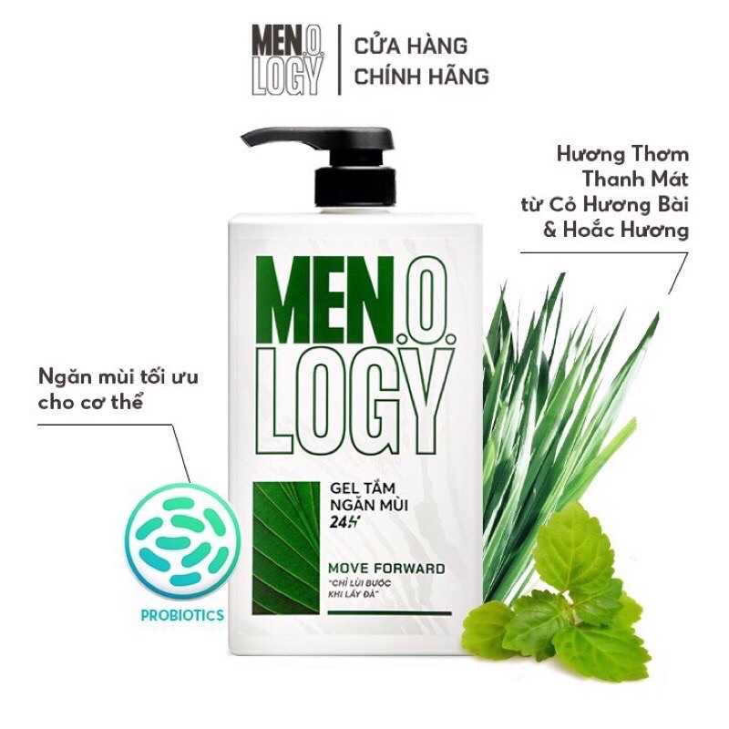 Gel Tắm MEN.O.LOGY Ngăn Mùi 24h Move Forward 630ml