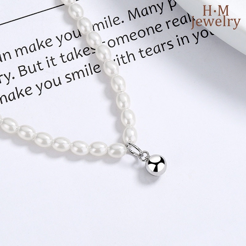 Vòng cổ Ngọc Trai Mặt Tròn Thời Trang Đơn Giản 2022